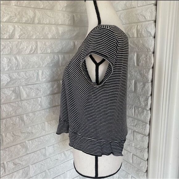 Striped Top with Ruffle Bottom - Picture 2 of 3